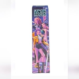 K-pop Demon Hunters Anime Girl Graphic Doll - Purple & Yellow